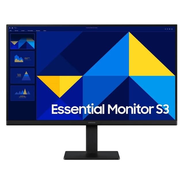 مانیتور 24 اینچ سامسونگ مدل Essential S3 S30GD LS24D300GAMXUE از نمای ظاهری ویژه خرید اقساطی بازنشستگان تامین اجتماعی